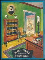 1926 A Révai Nagy Lexikon dekoratív reklámkiadványa, jó állapotban, 4p