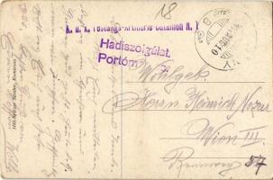 Komárom, Komárnó; Kishíd feljáró / bridge + "K.u.K. Festungs-Artillerie Bataillon N. 1. Hadiszo...