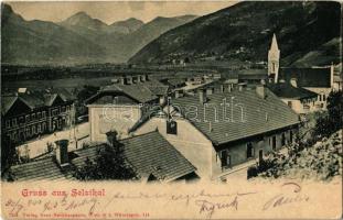 1900 Selzthal, general view, railway station, church (EK)