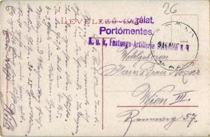 1916 Komárom, Komárnó; hajógyár / Schiff-Fabrik / ship factory +  "K.u.K. Festungs-Artillerie B...