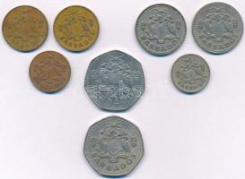 Barbados 1973-1980. 1c - 1$ (8xklf) T:2
Barbados 1973-1980. 1 Cent - 1 Dollar (8xdiff) C:XF