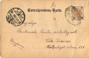 1899 Krumpendorf am Wörthersee, Villa Kutternig, Villa Schöller, Villa Madile. Verlag v. Joh. Leon N...