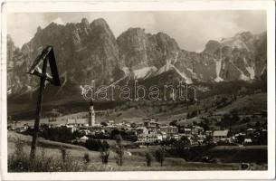 1938 Cortina dAmpezzo, Gruppo delle Dolomiti, Cortina m 1219, Pomagagnon m 2456 / mountains, general view, photo