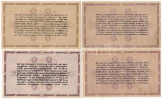 1946. 12db-os vegyes adópengő bankjegy tétel, közte fordított címer is T:vegyes