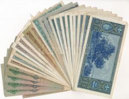 54db-os vegyes magyar pengő bankjegy tétel T:III,III-