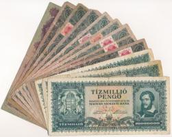 54db-os vegyes magyar pengő bankjegy tétel T:III,III-