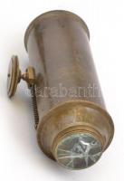 XIX. sz. eleje: B. Martin, London mikroszkóp, réz, jelzett, hiányos, egy lencse eltört, nem hozzá va...