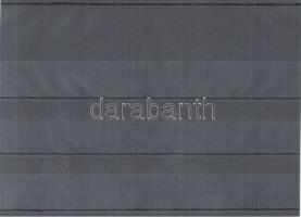 100db 17x12cm fekete stecklap 3 soros