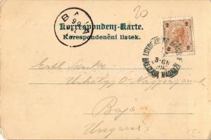 1899 Breclav, Lundenburg; Bahnhof-Kapelle, Bahnhof-Gebäude, Nord-Bahnhof. Zu haben bei Hub. Cehák / ...