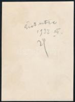 1932 Budapest, Tabán, Árok utca, fotó, hátoldalon feliratozva, 6×8 cm