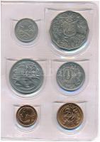 Ausztrália 1981. 1c-50c forgalmi sor műbőr tokban T:1,1-  Australia 1981. 1 Cent - 50 Cents coin set in faux leather case C:UNC, AU