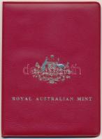 Ausztrália 1981. 1c-50c forgalmi sor műbőr tokban T:1,1- 
Australia 1981. 1 Cent - 50 Cents coin se...