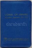Izrael 1971. 1A-1L forgalmi sor műbőr tokban T:1,1- patina
Israel 1971. 1 Agora - 1 Lira coin set i...