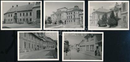cca 1950-1960 Veszprém, látképek, 17 db fotó, 6×8,5 cm