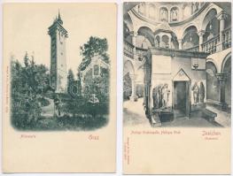 8 db RÉGI külföldi városképes lap, főleg osztrák / 8 pre-1945 European town-view postcards, mainly A...