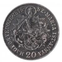 1848KB 20kr Ag "V. Ferdinánd" T:2,2- patina, brossnyom, ph.
Adamo B5
