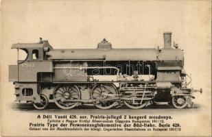A Déli Vasút 429. sor. Prairie-jellegű 2 hengerű mozdonya. Építette a Magyar Királyi Államvasutak (MÁV) Gépgyára Budapesten 1911-12. A Gőzmozdony kiadása / Südbahn-Gesellschaft, locomotive