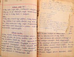 Vegyes modern receptgyűjtemény, közte újságkivágások is. Változó állapotban, közte viseltes állapotú...