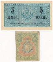 Orosz Birodalom 1915. 5k + Szocialista Szövetségi Szovjet Köztársaság 1919. 3R T:I-,III
Russian Emp...