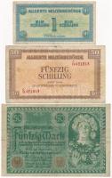 6db klf osztrák, német, román és olasz bankjegy T:III 6pcs of diff Austria, German, Romanian and Italian banknotes C:mixed