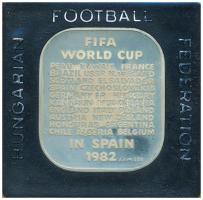 1982. FIFA-Football VB Spanyolország Ag emlékérem, eredeti tokban (35g/0.925/36x41mm) T:1 (PP)