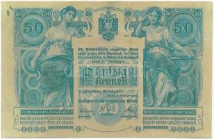 1902. 50K hamisítványa T:II kis szakadás