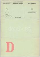 ~1990. "Átutalási postautalvány" kitöltetlen főtípus (2x) + mindkét oldal üres T:I,I-