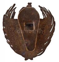 ~1928. "M. Kir. Téli Gazdasági Iskola" zománcozott Br iskolai gomblyukjelvény, hátlapon &q...