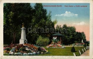 1924 Balatonalmádi, Park, Petőfi szobor