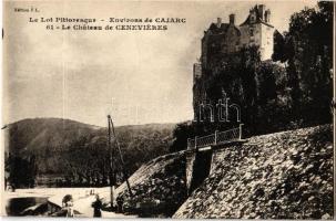 Ceneviéres, Le Lot Pittoresque - Environs de Cajarc, Le Chateau / castle (creases)