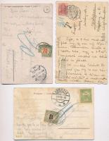 6 db RÉGI portózott képeslap 1912-1941 / 6 postcards between 1912-1941