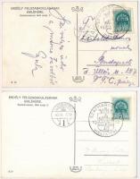 1940 Szatmárnémeti, Satu Mare; bevonulás / entry of the Hungarian troops + So. Stpl - 2 db képeslap ...