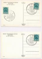 1940 Dés, Dej; bevonulás / entry of the Hungarian troops + So. Stpl - 2 db képeslap / 2 postcards