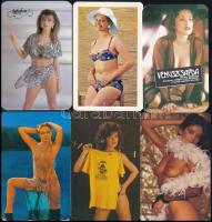 1976-1990 10 db finoman erotikus és erotikus kártyanaptár