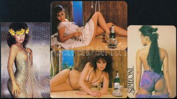 1976-1990 10 db finoman erotikus és erotikus kártyanaptár
