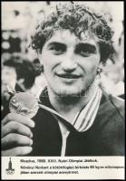 1980 Moszkvai Olimpia, 4 db sajtófotó, 18×12 cm