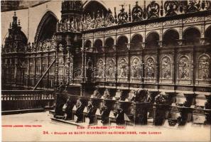 St-Bertrand-de-Comminges, Les Pyrénées, stalles, prés Luchon / cathedral interior