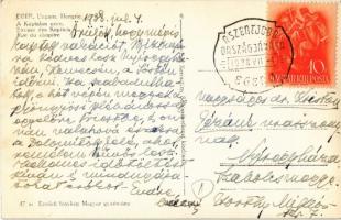 1938 Eger, Káptalan utca, Kispréposti palota + "A Szent Jobb Országjárása 1938 VII. 4. EGER&quo...