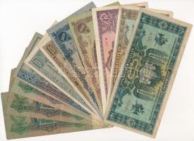 21db-os vegyes magyar pengő bankjegy tétel T:III,III-