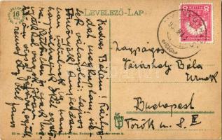 Ruttka, Vrútky; Fő utca, piac, Szétsényi Ferenc üzlete. 22. sz. 1918. Vasúti Levelezőlapárusítás / m...