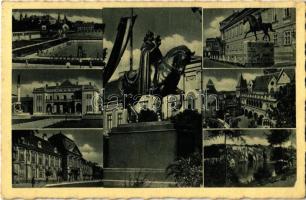 1942 Székesfehérvár, Országzászló, szobrok, strand, Bory vár