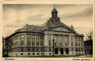 1938 Kecskemét, Piarista gimnázium (ragasztónyom / gluemark)
