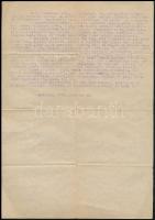 1948 Esztergom, Mindszenty József (1892-1975) heregprímás 8731. sz. /utolsó/ körlevele, 1948. dec. 2...