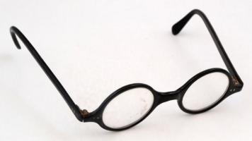 Régi bakelit szemüvegkeret, 12×4 cm