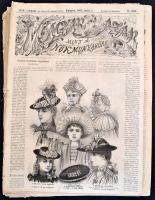 1892 Magyar Bazár 2-24. számai, az 5. szám címlapja hiányzik, sérült, benne szakadt, sérült lapokkal...