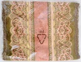 Bársony terítő, aranyszínű szegéllyel, 35×100 cm