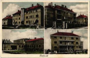 1933 Pétfürdő, Tisztviselői lakások. Konzum üzem kiadása + SZÉKESFEHÉRVÁR - CELLDÖMÖLK 82 vasúti mozgóposta bélyegző