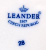 Leander cseh porcelán tojástartó tál, jelzett, hibátlan, d: 20 cm