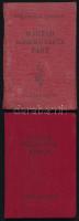 cca 1947 MKP tagsági igazolványok Rákosi Mátyás és Biszku Béla bélyegzett aláírásaival