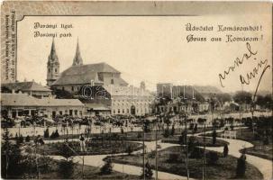 1901 Komárom, Komárnó; Darányi liget. Freisinger Mór kiadása / park. Art Nouveau (Rb)
